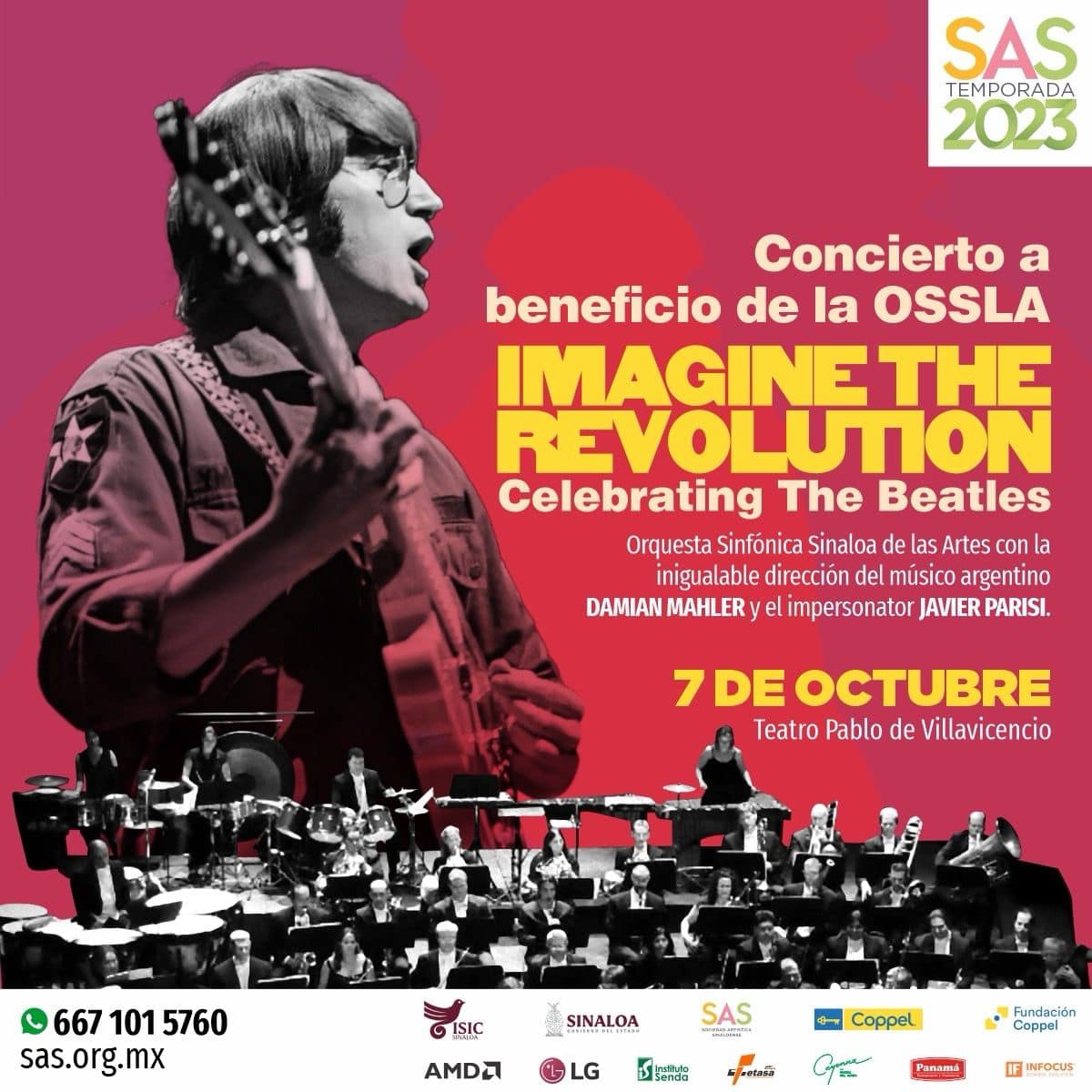 Del jueves 4 al sábado 7 de octubre: Concierto Imagine the Revolution "celebrating The Beatles"